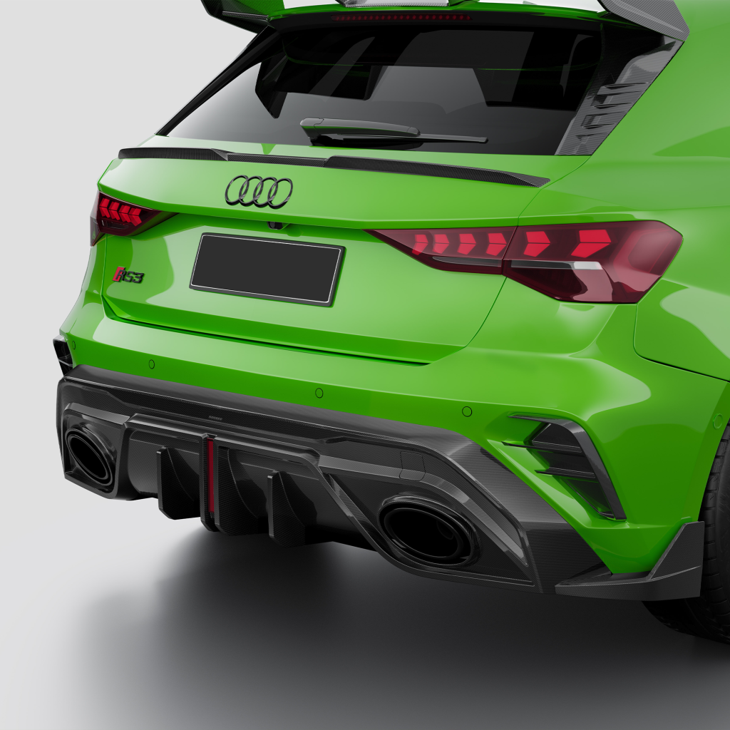 Audi RS3 8Y Carbon Fibre Rear Diffuser